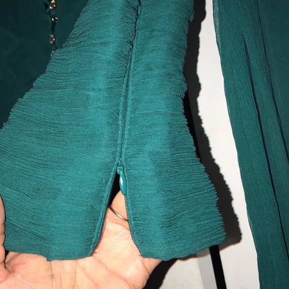 NWT Donna Ricco Draped Silk Top - Picture 11 of 11